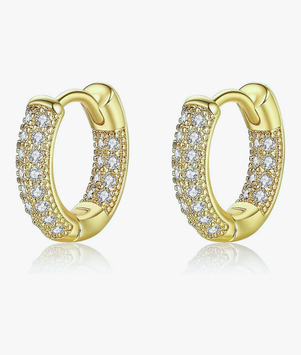 Mini Pavé Hoops