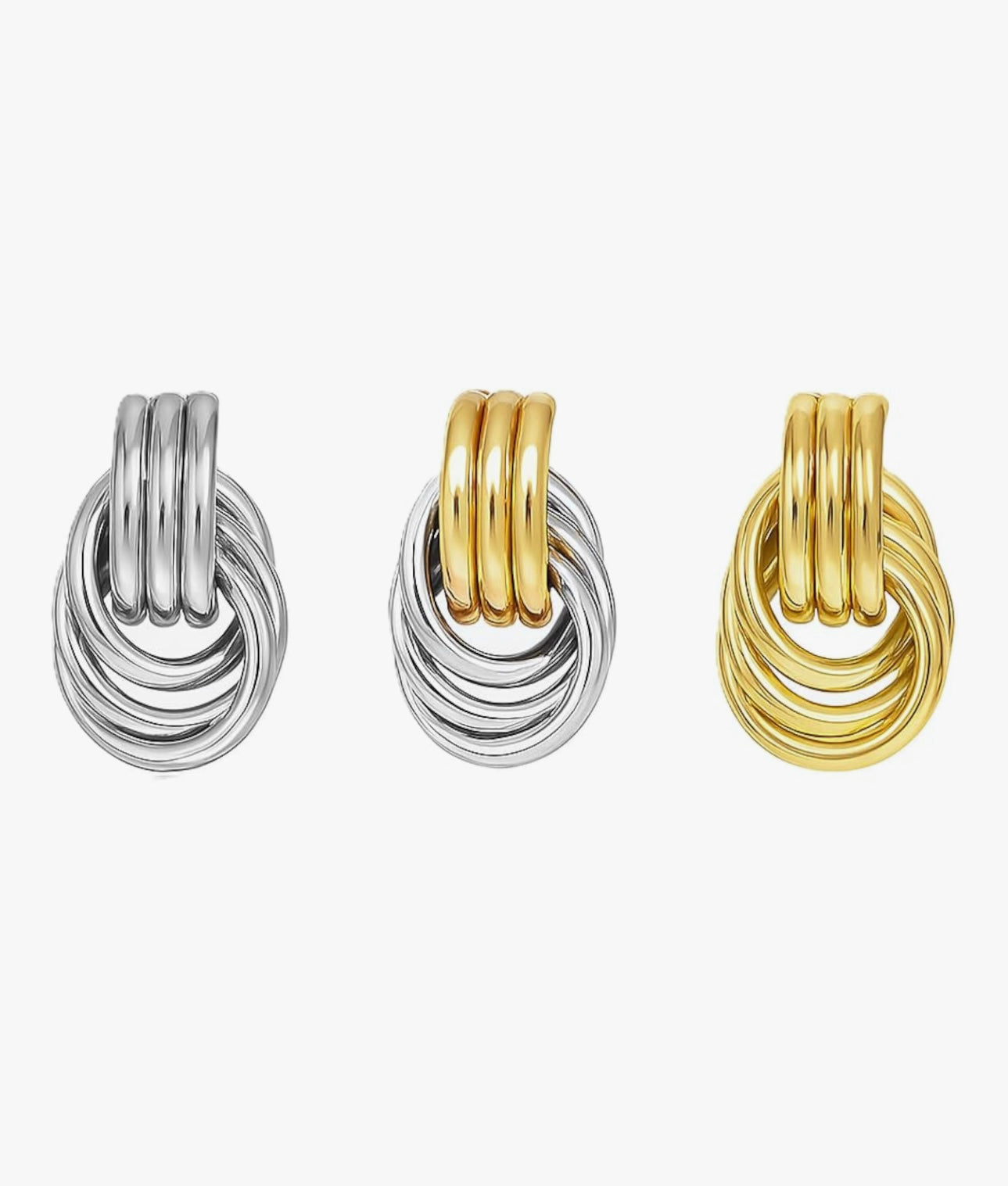 Knot Earrings (Gold & Silver)